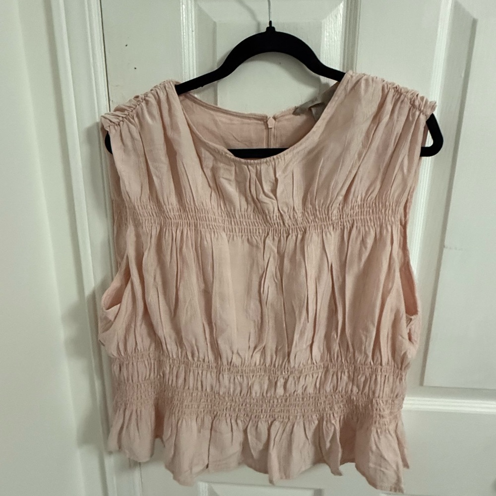 H&M Light Pink Sleeveless Blouse